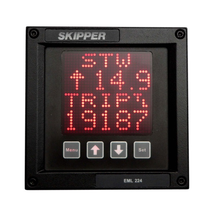 SKIPPER EML224 紧凑型计程仪 船舶电磁测速设备