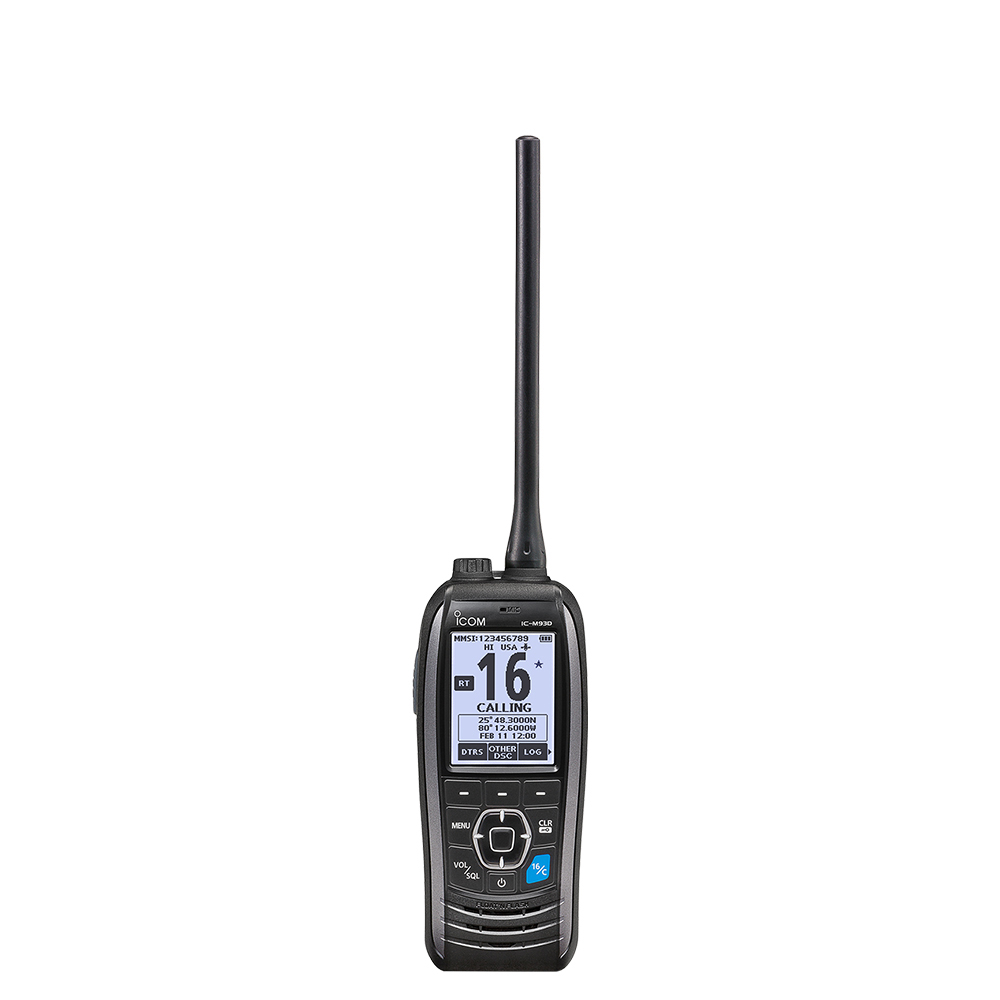 ICOM IC-M93D 船用对讲机|浮水DSC 手持VHF海事对讲机
