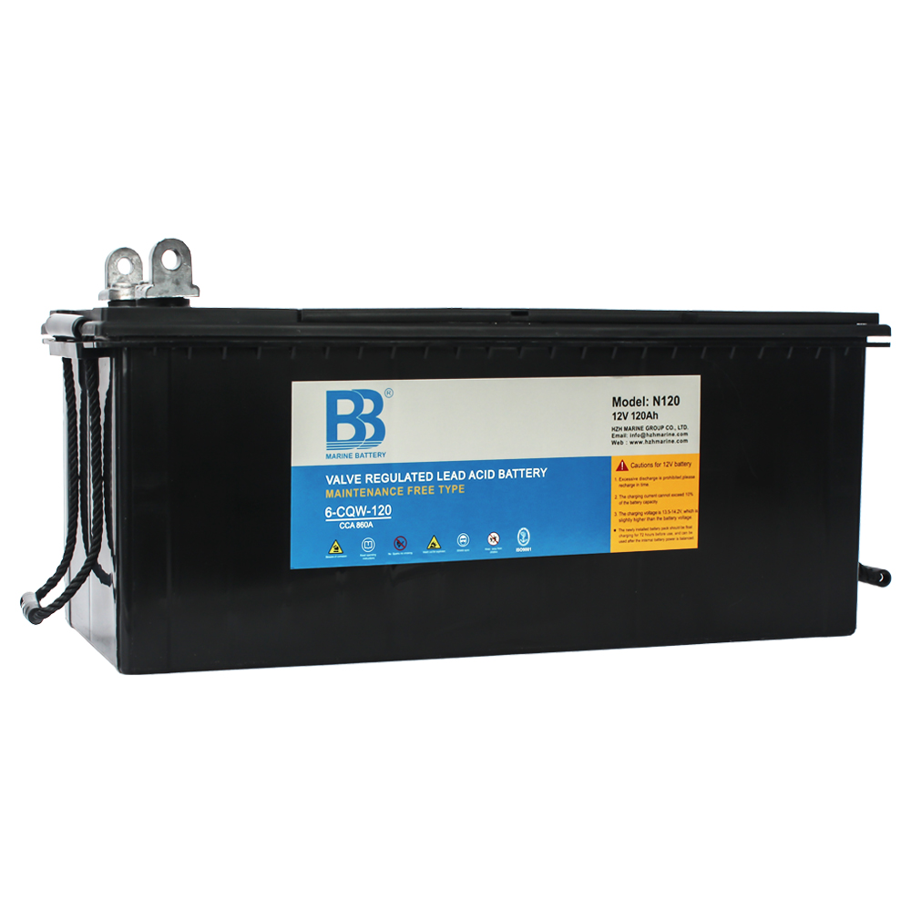 12V120Ah船用免维护蓄电池